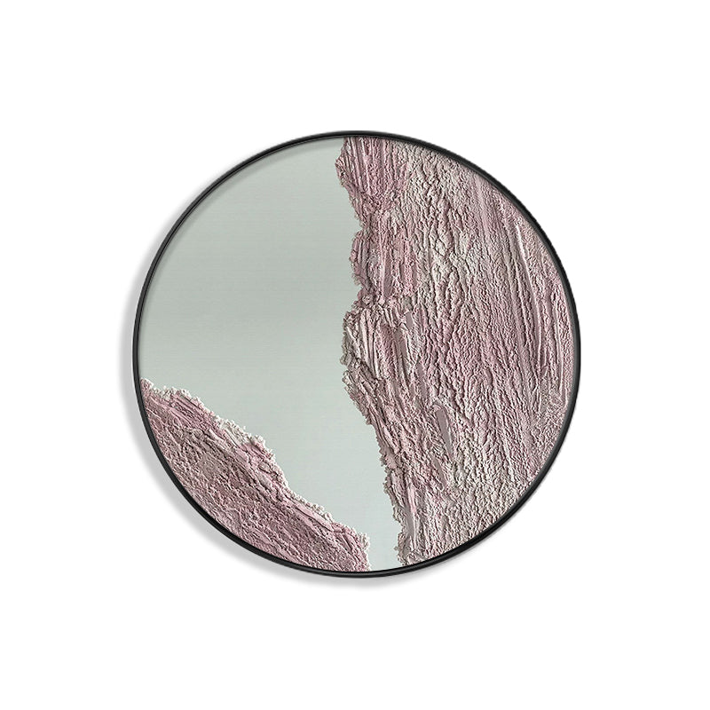 Pastel Color Abstract Canvas Textured Scandinavian Style Girls Bedroom Wall Art Print