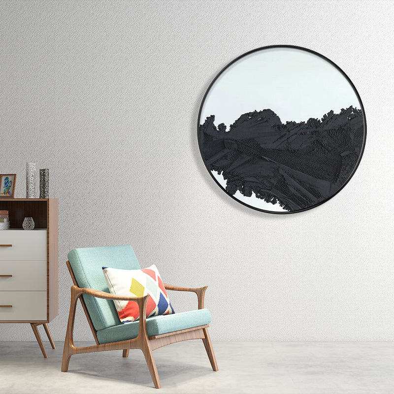 Pastel Color Abstract Canvas Textured Scandinavian Style Girls Bedroom Wall Art Print