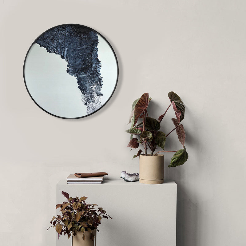 Pastel Color Abstract Canvas Textured Scandinavian Style Girls Bedroom Wall Art Print