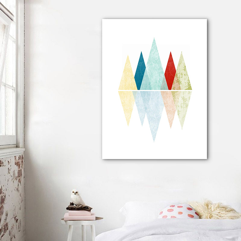 Décoration murale Rolling Mountains, toile de Style scandinave de couleur Pastel pour salle à manger