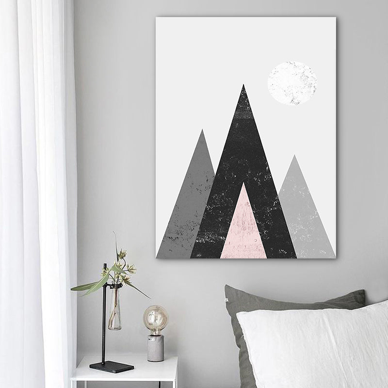 Décoration murale Rolling Mountains, toile de Style scandinave de couleur Pastel pour salle à manger