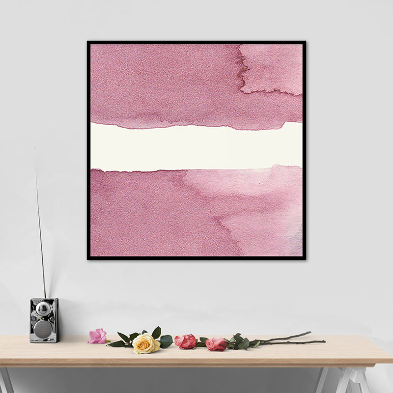 Zachte kleur moderne kunst canvas aquarel schilderij voor eetkamer, meerdere maten opties