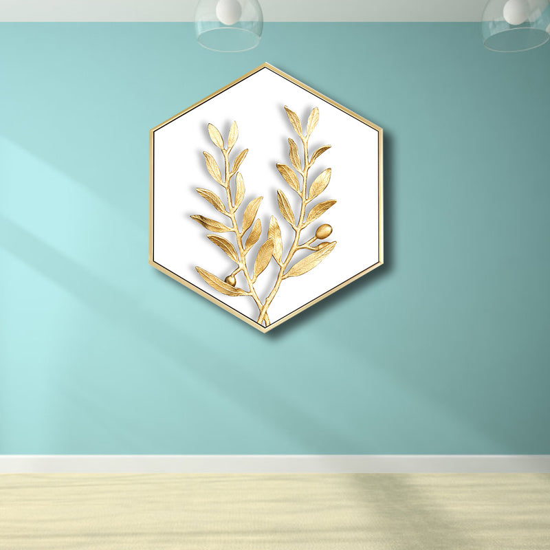 Nordic Plating Leaves Wall Decor Boys Bedroom Canvas Art Print in Soft Color, Multiple Sizes