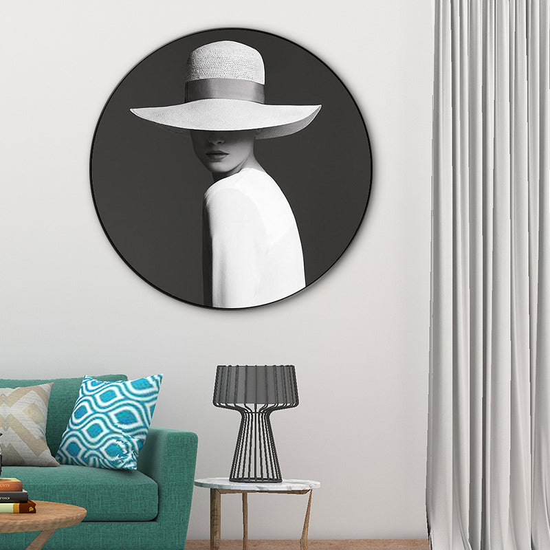 Modern Style Canvas Print Soft Color Trendy Girl Painting, Multiple Sizes Options