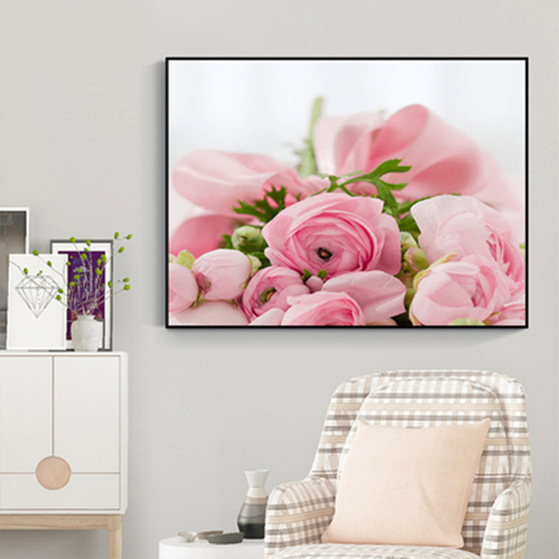 Photographies de bourgeons de fleurs, impression d'art moderniste, décoration murale sur toile de couleur douce pour chambre
