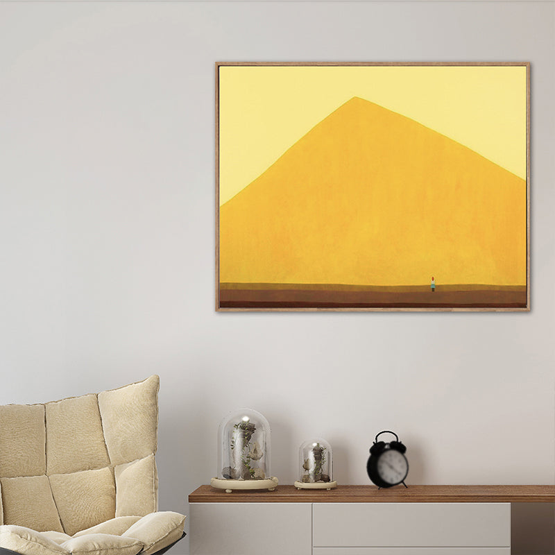 Pastel Color Scenery Wall Art Textured Nordic Sitting Room Canvas Print, Multiple Sizes