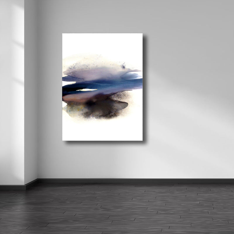 Soft Color Abstract Canvas Print Watercolor Contemporary Art Textured Painting for Bedroom