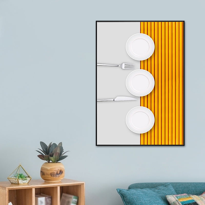 Pastel Color Modern Tableware Painting for Boys Bedroom, Multiple Sizes Available