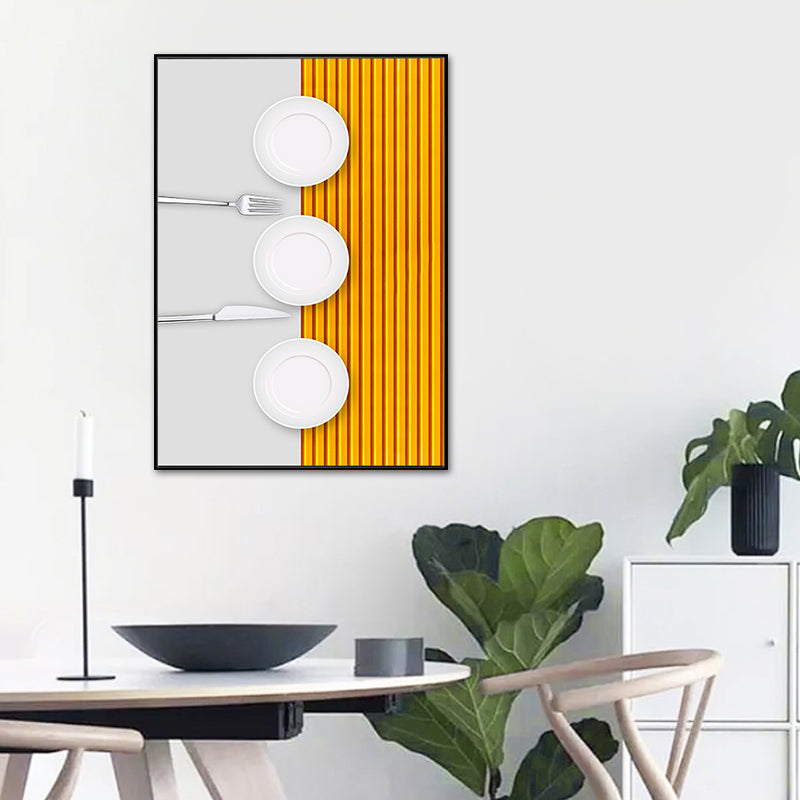 Pastel Color Modern Tableware Painting for Boys Bedroom, Multiple Sizes Available