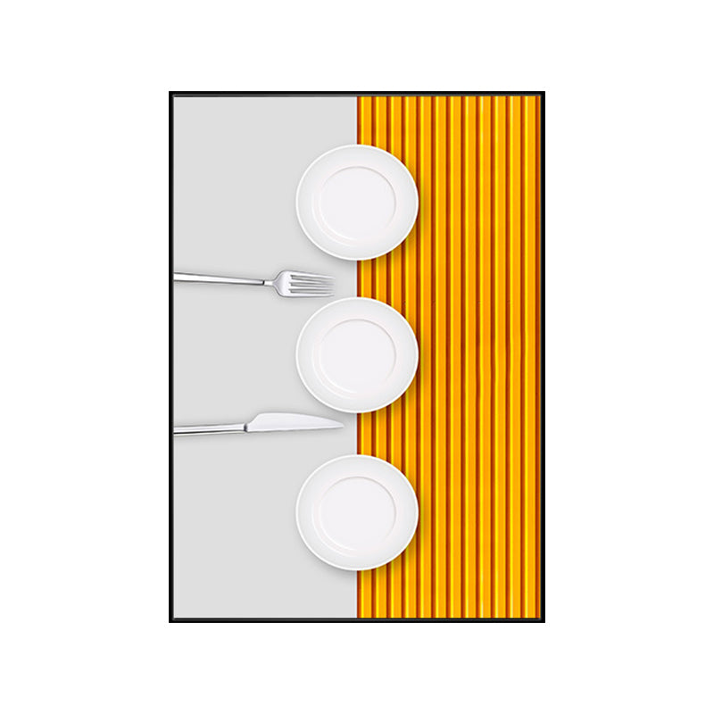 Pastel Color Modern Tableware Painting for Boys Bedroom, Multiple Sizes Available