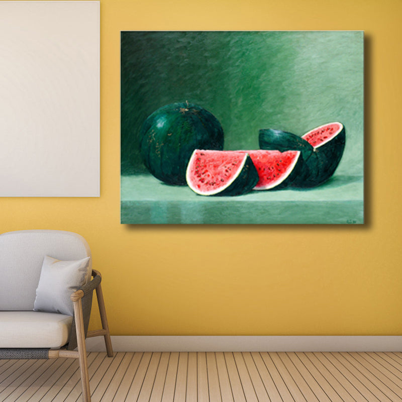 Lichte kleur smakelijke vruchten canvas moderne kunststijl getextureerde muur decor voor woonkamer