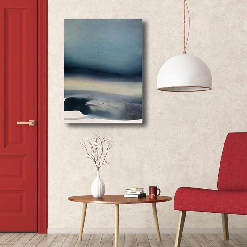 Irregular Abstract Wall Decor Modern Art Canvas Textured Painting in Light Color