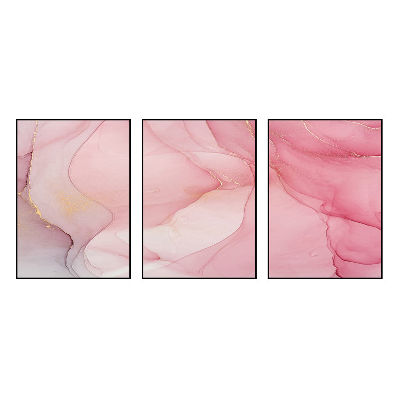 Ombre Pattern Painting for Boys Room in Light Color, Multiple Sizes, Set of Three