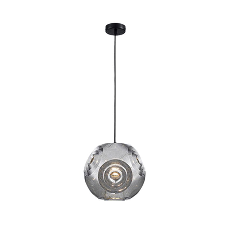 Globe Pendant Lighting Nordic Metal 1 Light Chrome/Gold/Rose Gold Hanging Ceiling Light, 11"/12.5"/15"W