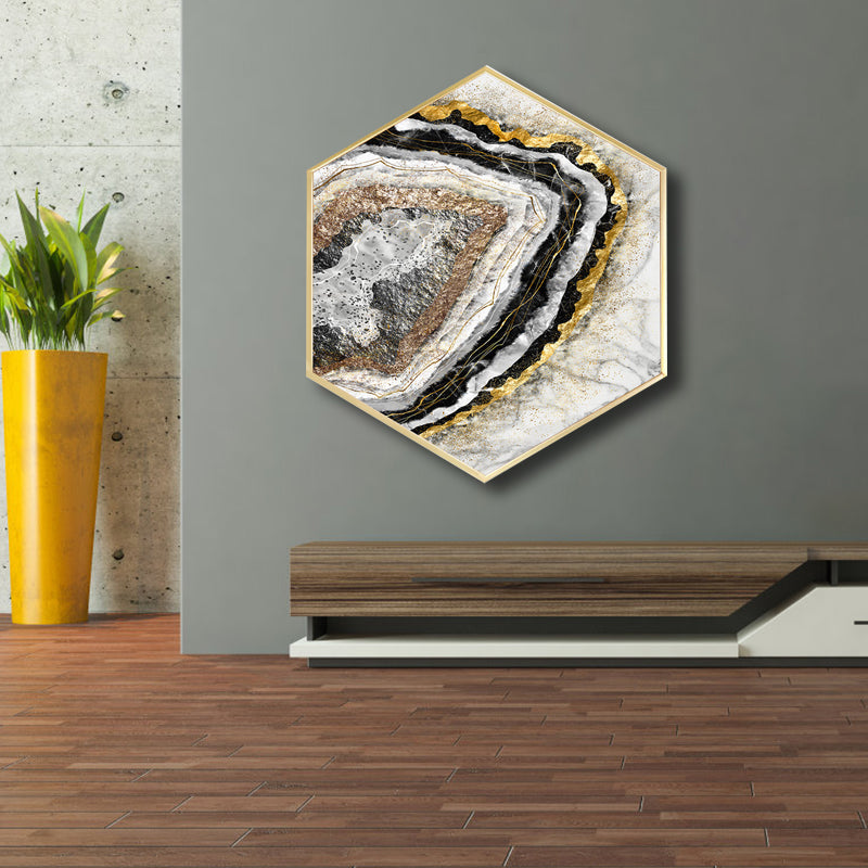 Zachte kleur marmer look canvas Scandinavische stijl getextureerde muur kunst decor voor woonkamer