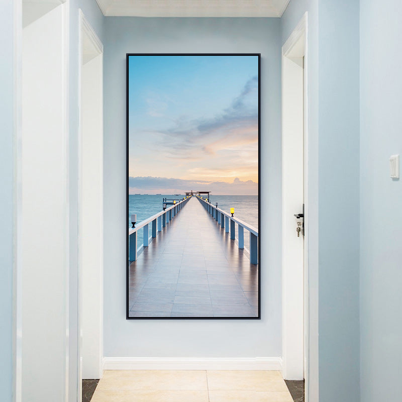 Miraculous Seaside Path Wanddekoration für Wohnzimmer in sanften Farben, verschiedene Größen