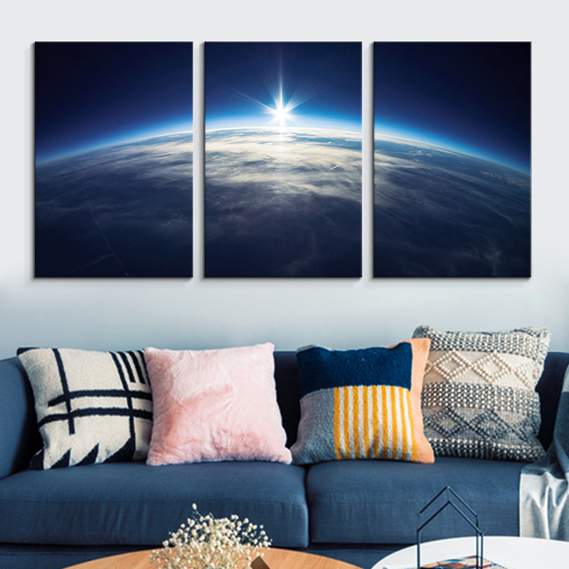Astronomy Phenomena Wall Decor Modern Multi-Piece Bedroom Canvas Print, Multiple Size Options
