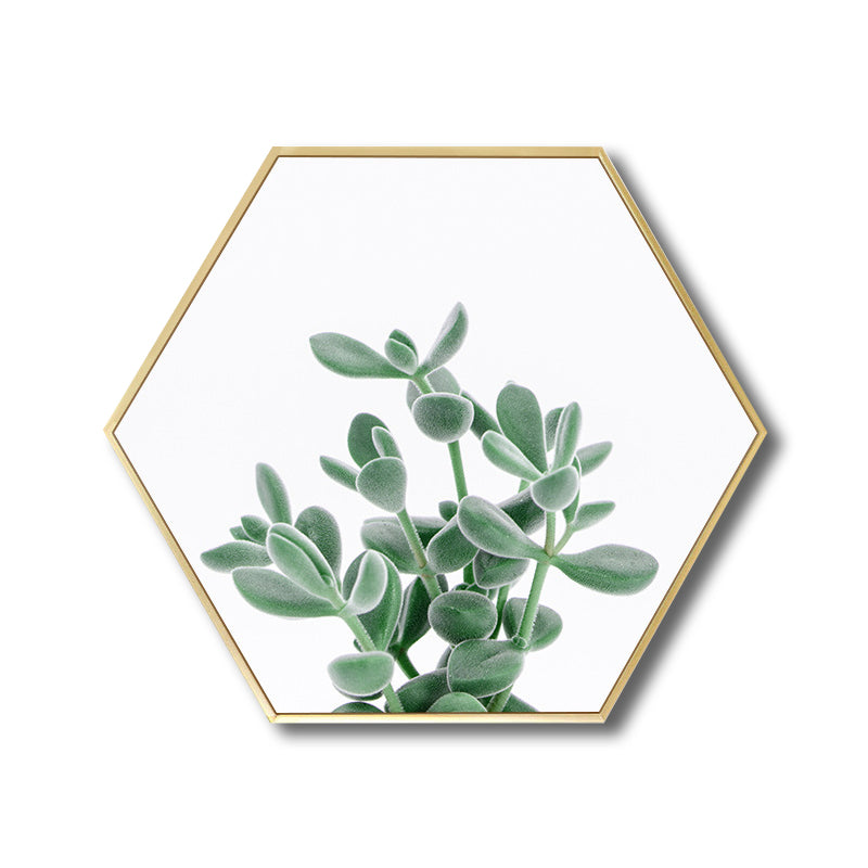 Botanical Leaves Wall Decor Scandinavian Textured Bathroom Canvas, Multiple Sizes