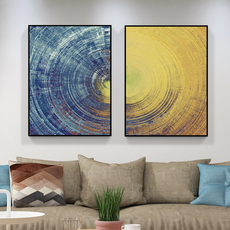 Vortex-Leinwandkunst, zeitgenössisches, bezauberndes Gemälde, abstrakte Wanddekoration in hellen Farben
