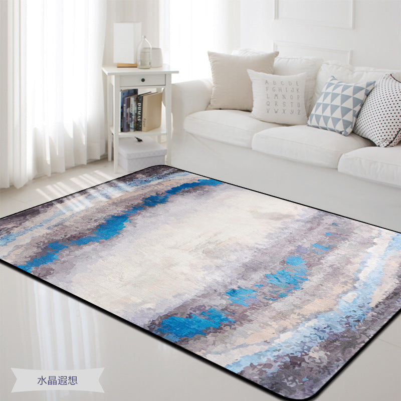 Veelkleurig Shabby Chic Tapijt Polyester Abstract Tapijt Machinewasbaar Antislip Rugtapijt voor decoratie