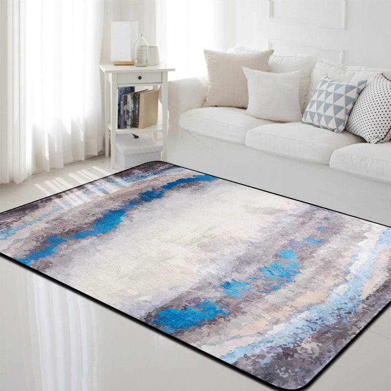 Veelkleurig Shabby Chic Tapijt Polyester Abstract Tapijt Machinewasbaar Antislip Rugtapijt voor decoratie