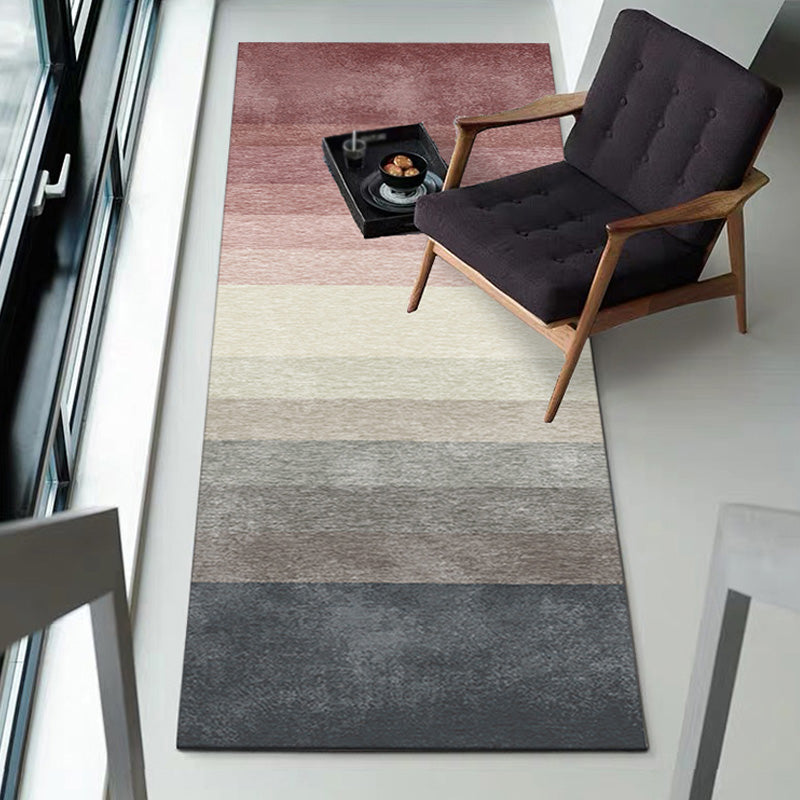 Unique Multicolor Modernist Rug Polyester Ombre Pattern Rug Washable Pet Friendly Non-Slip Carpet for Living Room
