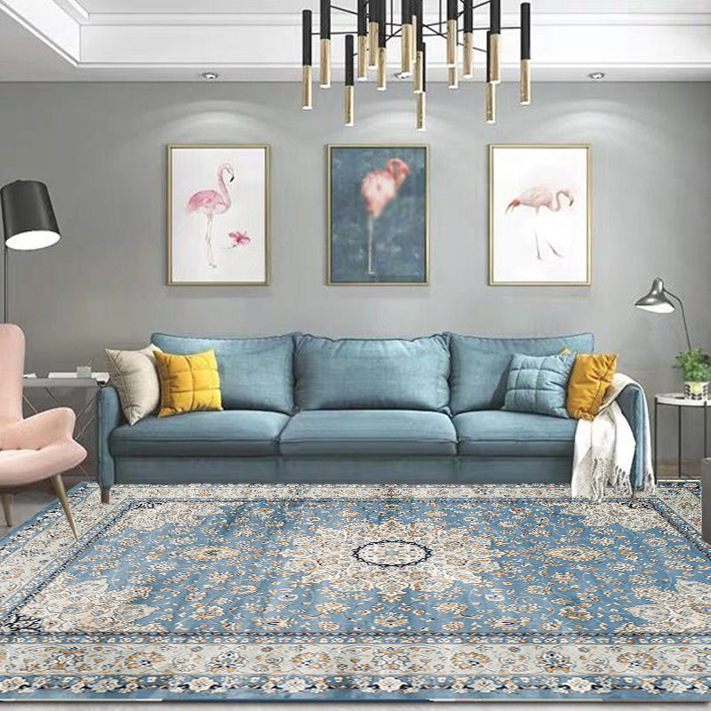 Veelkleurig Shabby Chic Tapijt Polyester Tribal Patroon Tapijt Diervriendelijk Wasbaar Antislip Rugtapijt voor Decoratie