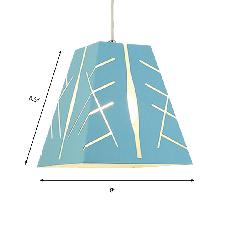 Éclairage suspendu rose / jaune / bleu
