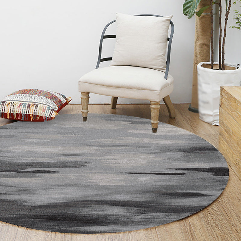 Multicolor Brushstroke Painting Pattern Rug Polyester Modern Rug Washable Anti-Slip Pet Friendly Area Rug for Living Room