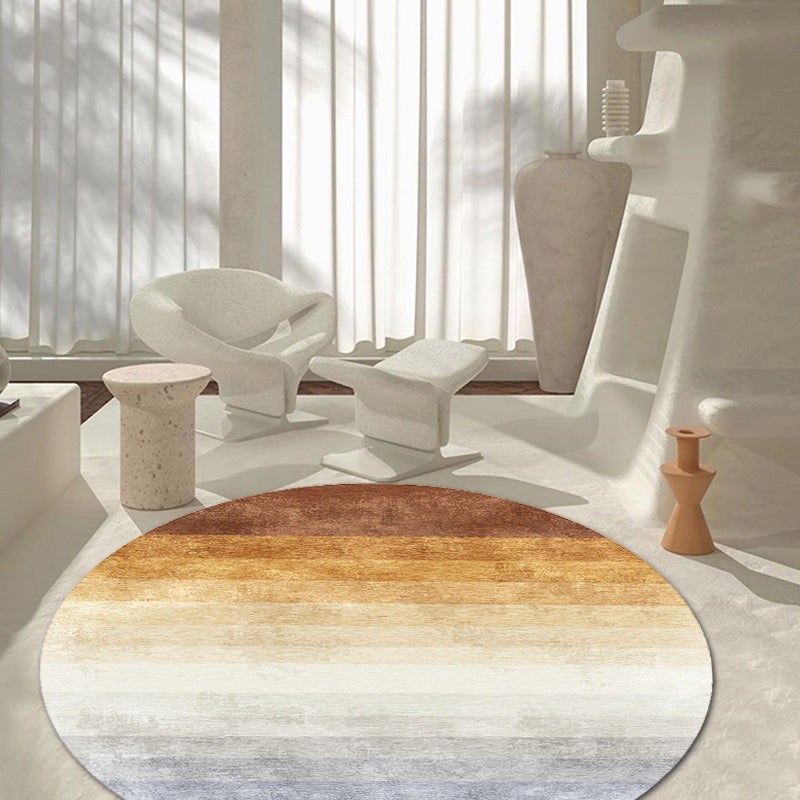 Multicolor Ombre Pattern Rug Polyester Modern Rug Washable Anti-Slip Pet Friendly Area Rug for Living Room