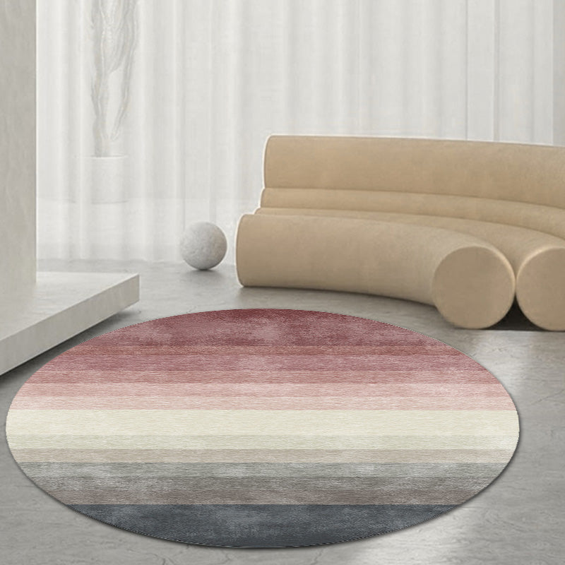 Multicolor Ombre Pattern Rug Polyester Modern Rug Washable Anti-Slip Pet Friendly Area Rug for Living Room