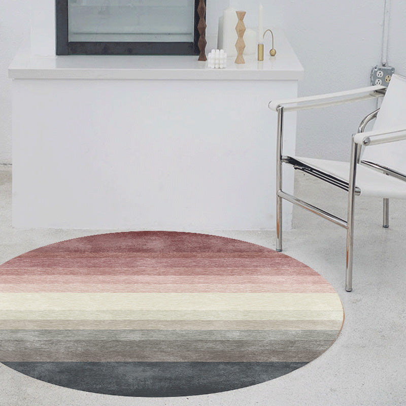 Multicolor Ombre Pattern Rug Polyester Modern Rug Washable Anti-Slip Pet Friendly Area Rug for Living Room