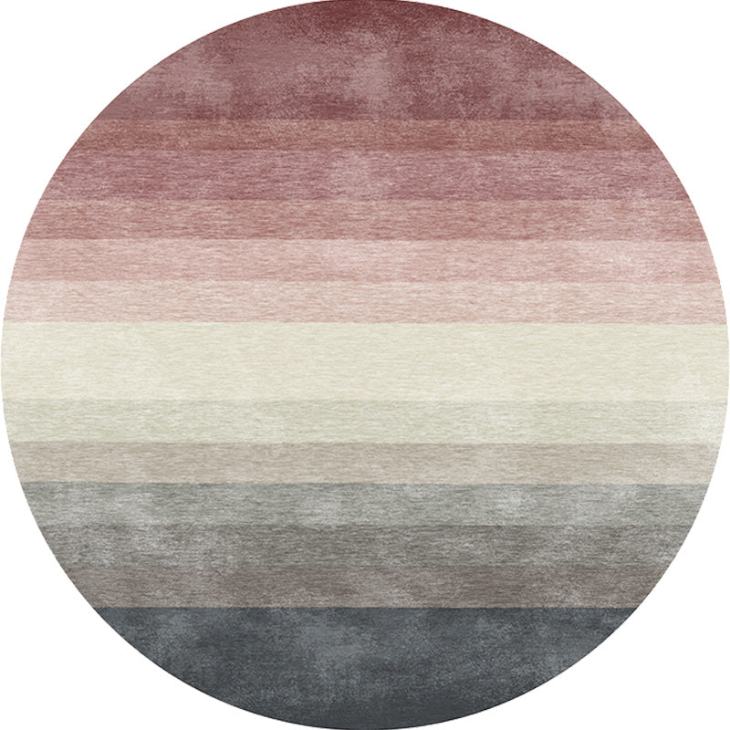 Multicolor Ombre Pattern Rug Polyester Modern Rug Washable Anti-Slip Pet Friendly Area Rug for Living Room