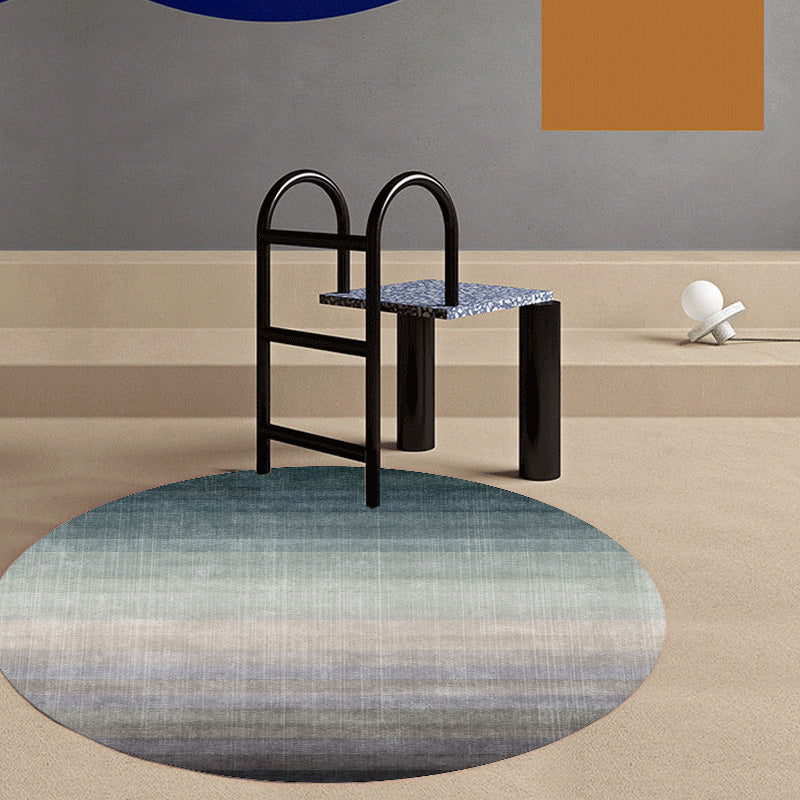 Multicolor Ombre Pattern Rug Polyester Modern Rug Washable Anti-Slip Pet Friendly Area Rug for Living Room