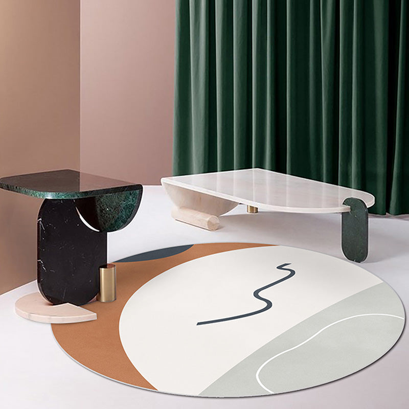 Kleurrijk modern tapijt kleurblok tapijt huisdiervriendelijke anti-slip machine wasbaar gebied vloerkleed voor decoratie