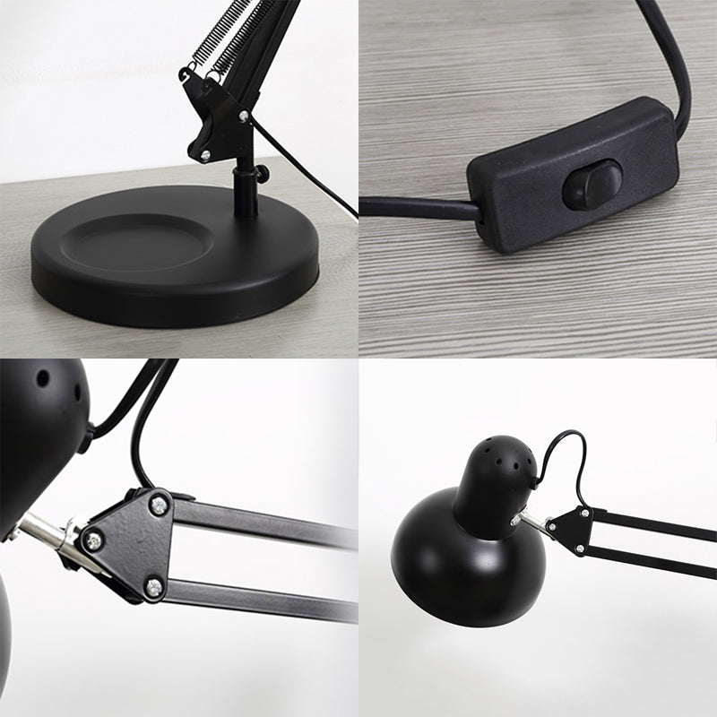 Dome ombra task desk desk modernismo stile metallo 1 camera da letto leggera in verde/rosso