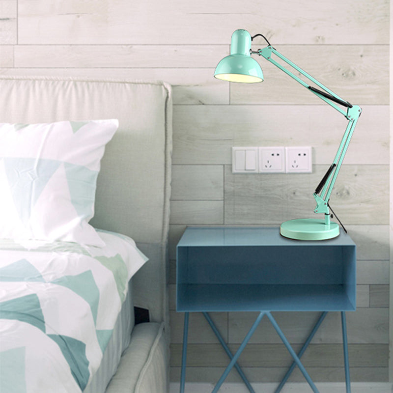 Dome Shade Task Desk Modernisme Style Metal 1 Hier Bandroom Lire Light in Green / Red