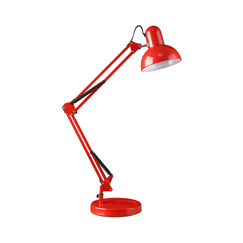 Dome ombra task desk desk modernismo stile metallo 1 camera da letto leggera in verde/rosso