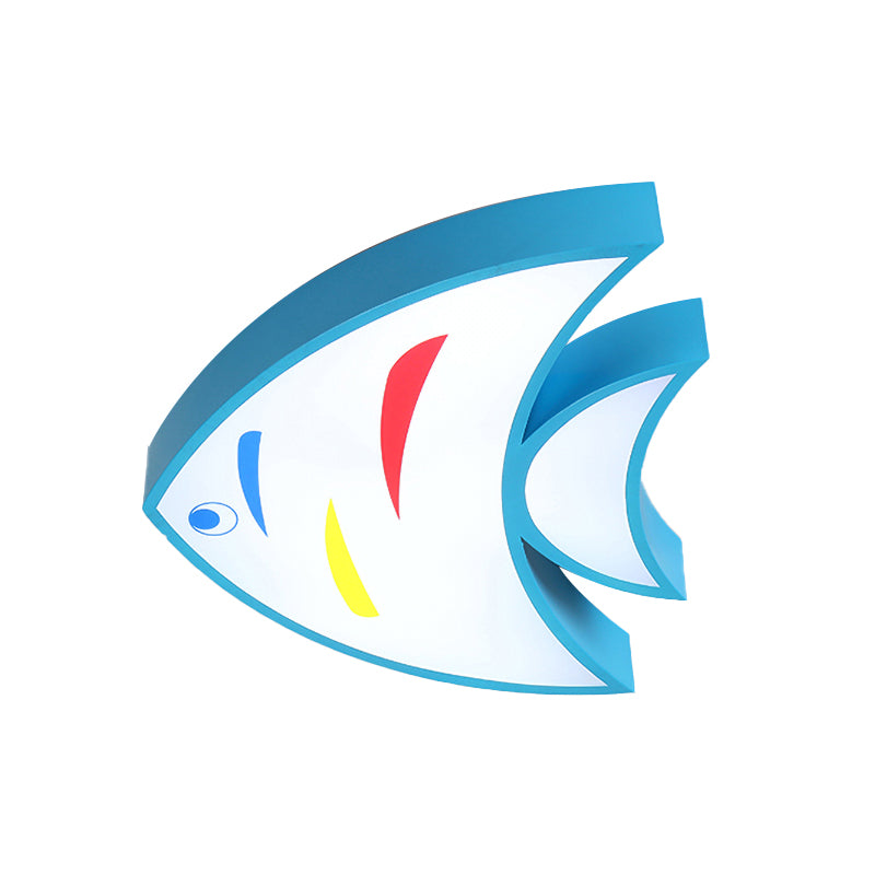 Lovely Bright-Colored Pendentif Light Fish Shaped Acrylic Hanging Light for Kindergarten Hallway