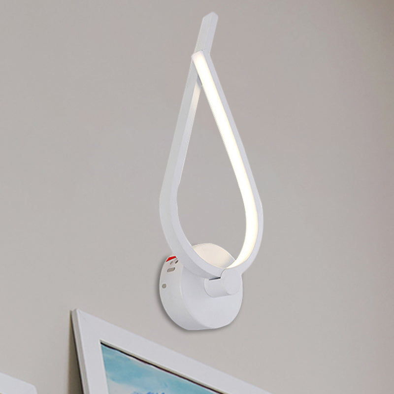 Lámpara de luz de pared lineal de tortugas de metal lámpara montada en la pared LED en negro/blanco para el corredor