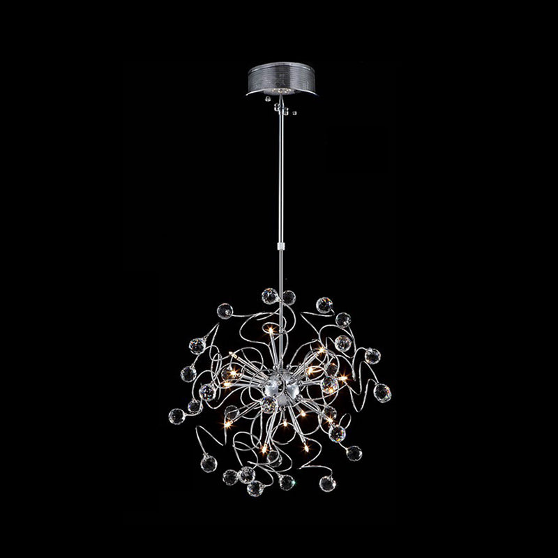 Lámpara colgante de cristal de lámpara de araña de la esfera