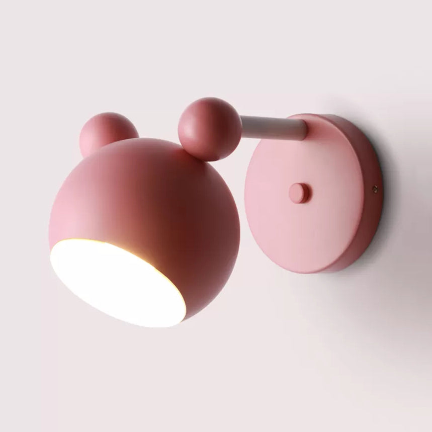 Rotatable Single Light Mouse Wall Light Nordic Stylish Metal Sconce Light for Study Room