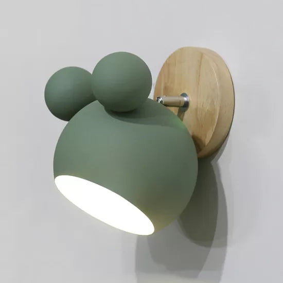 Rotatable Single Light Mouse Wall Light Nordic Stylish Metal Sconce Light for Study Room