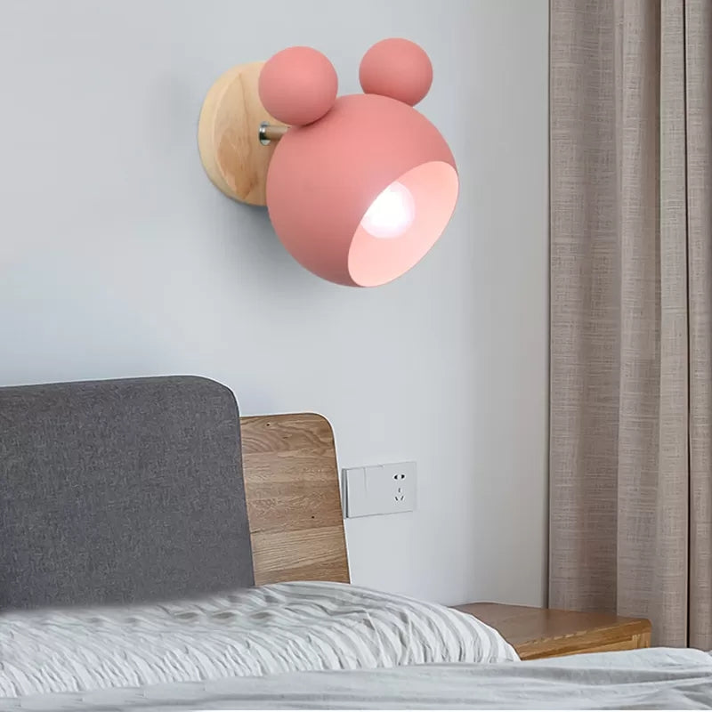 Rotatable Single Light Mouse Wall Light Nordic Stylish Metal Sconce Light for Study Room