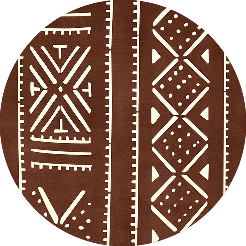 Rapis géométrique et de rayures Polyester tapis moderne moderne Anti-slip Animage amical pour animaux de compagnie pour le salon