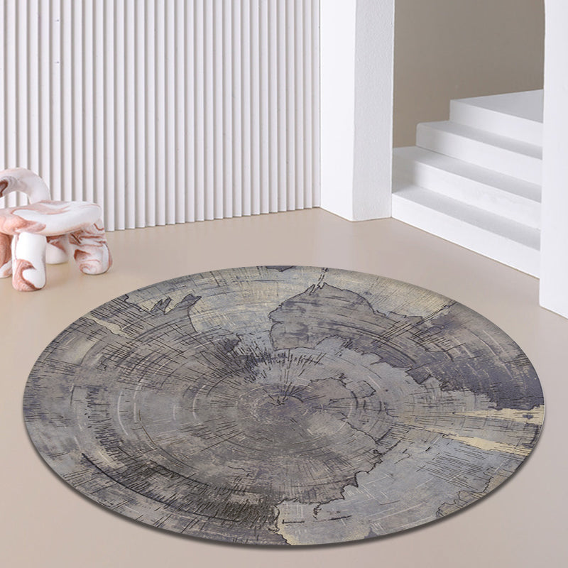 Unique Multicolor Modernist Rug Polyester Abstract Rug Washable Pet Friendly Non-Slip Carpet for Living Room