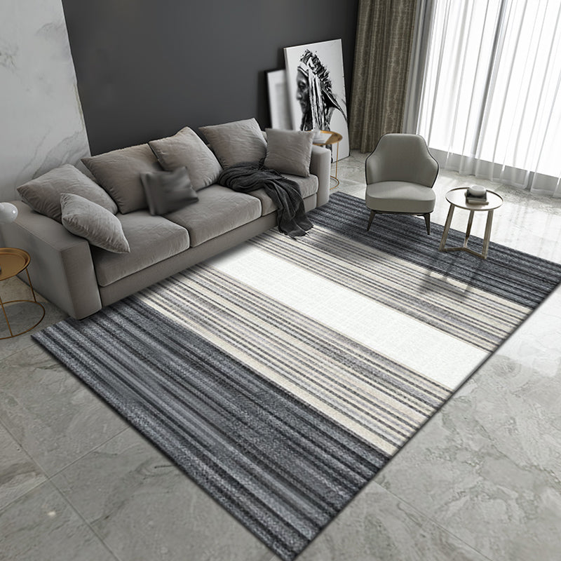 Multicolor Ombre Pattern Rug Polyester Modern Rug Washable Anti-Slip Pet Friendly Area Rug for Living Room