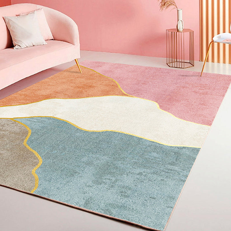 Tapis modernisme élégant tapis colorblock multicolo