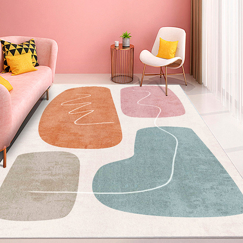 Tapis modernisme élégant tapis colorblock multicolo