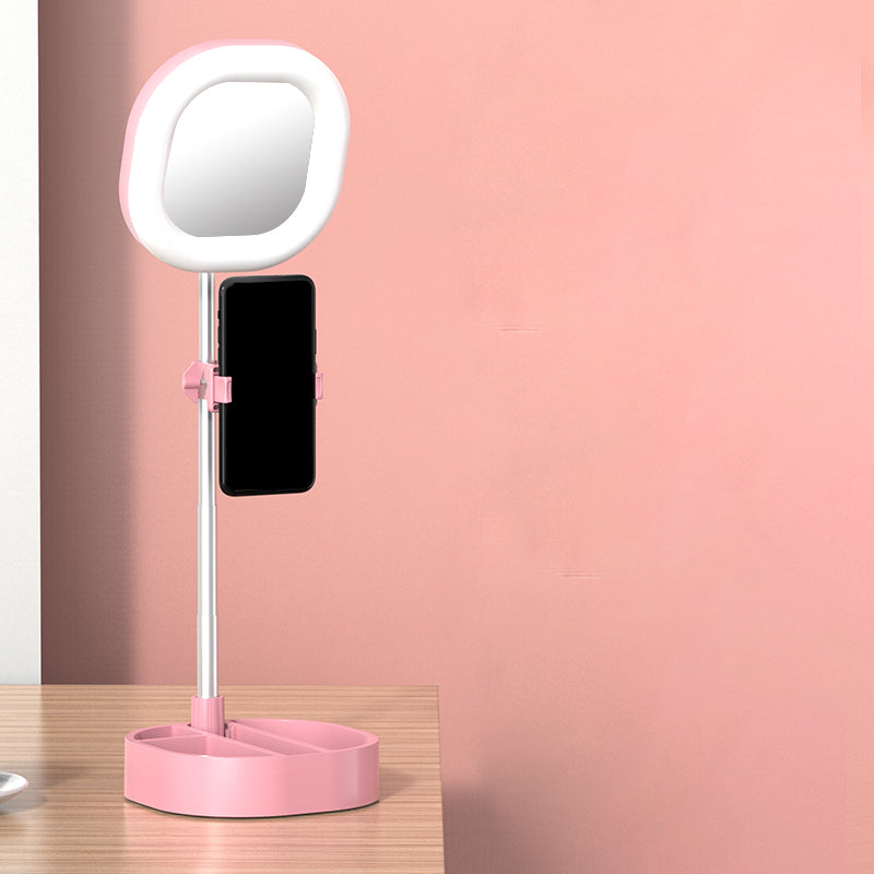 Luz de espejo LED cuadrado de estilo simple de estilo metálico/rosa/azul iluminación de relleno con puerto USB
